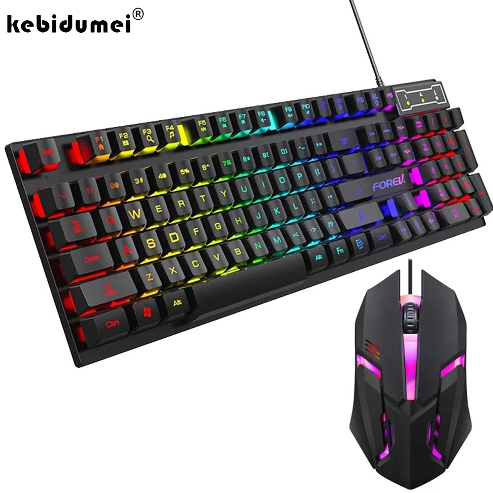 Gaming Keyboard Half - Kebidumei 104 Key Backlit Mechanical Keyboard