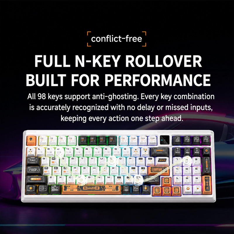 Langtu T98 Three-Mode Wireless - Gaming Keyboard No Noise recension och pris