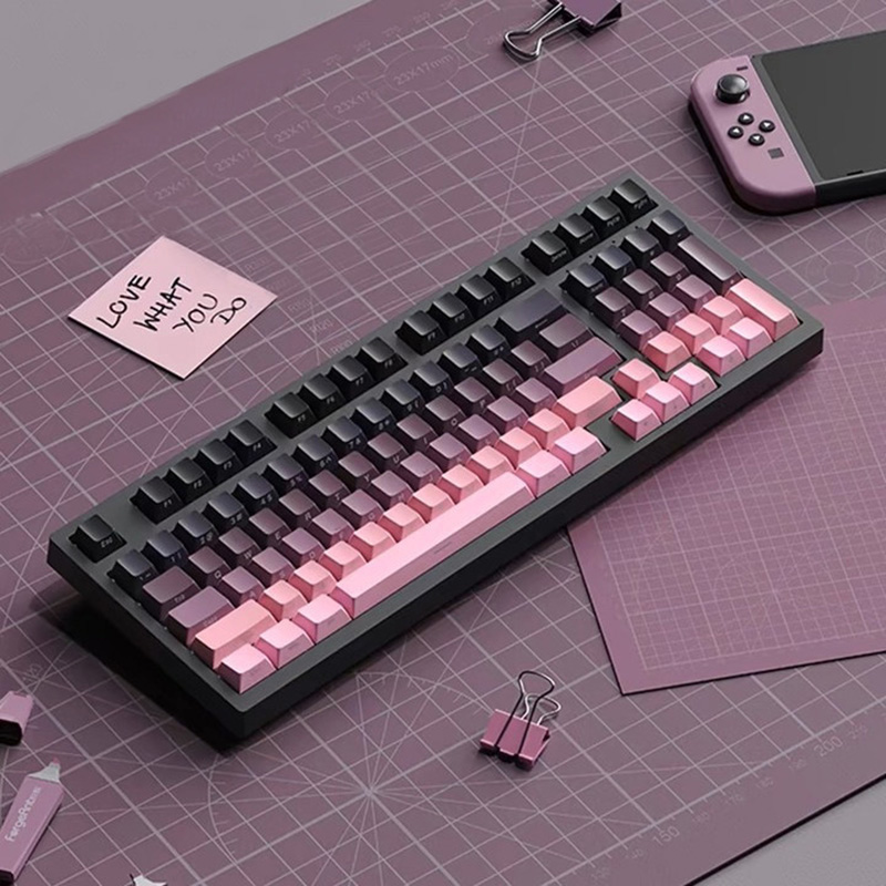 Gradient Keycaps Side Printed  - Gaming Keyboard Typewriter recension och pris