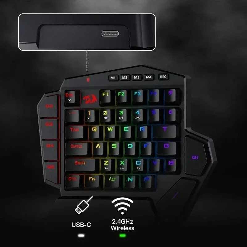 New Redragon K585 PRO Wireless - Gaming Keyboard Half recension och pris
