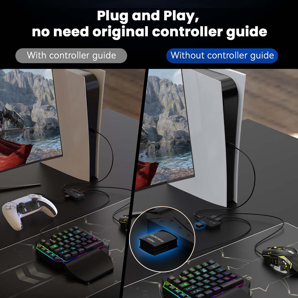 for PS5 Gaming Keyboard Mouse  - Gaming Keyboard Extension recension och pris