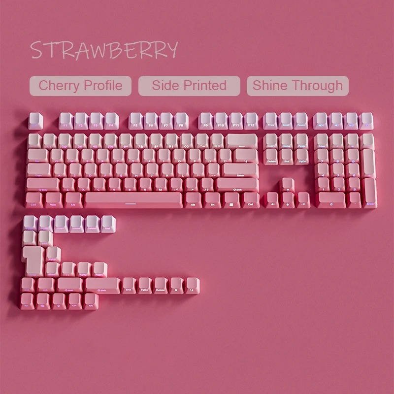 133 Keys Double Shot Shine Thr - Gaming Keyboard Typewriter recension och pris