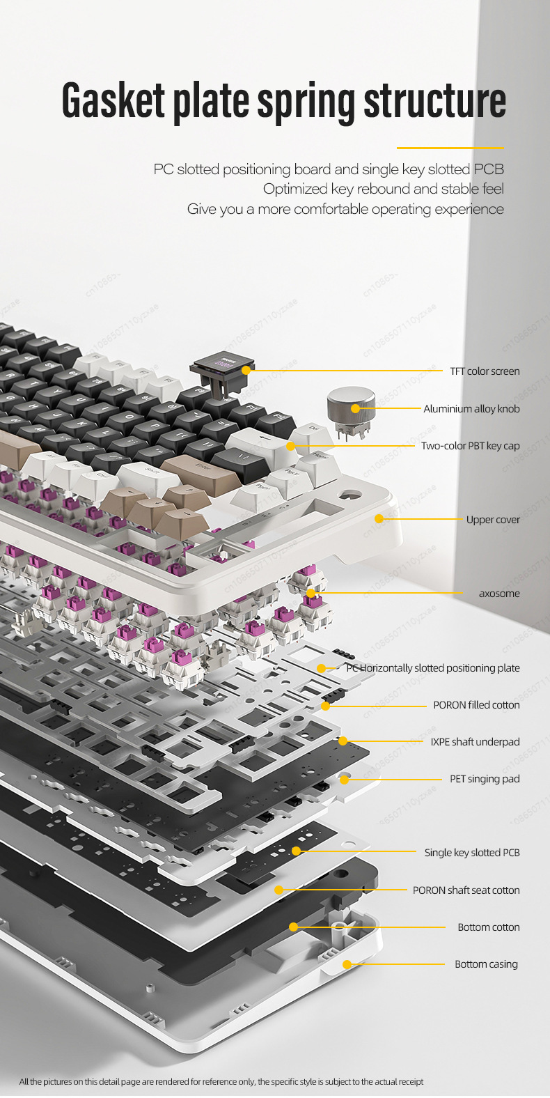 2024 New AL66 Mechanical Keybo - Gaming Keyboard No Rgb recension och pris