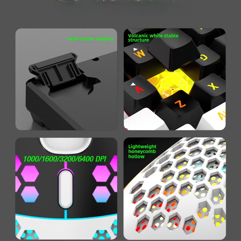 Keyboard and Mouse Sets 60% RG - Gaming Keyboard Extension recension och pris