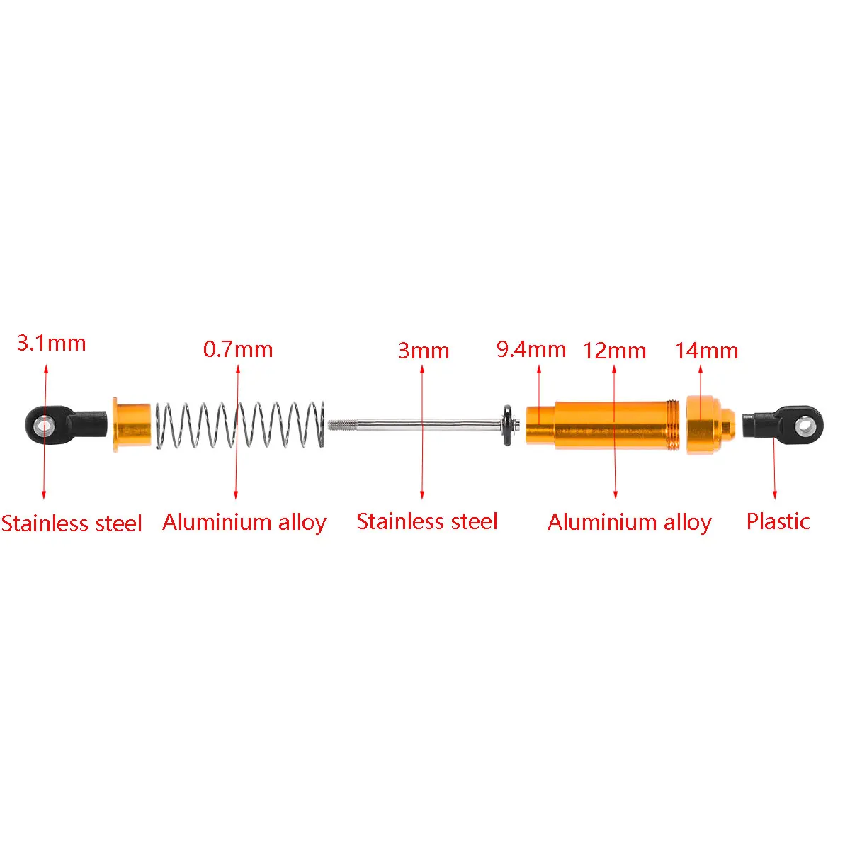 Aluminum Big Bore Shocks 75/85 - Stabilizer Screw In recension och pris